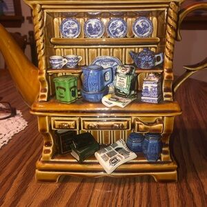 Ringtons Millennium Large Welsh Dresser Novelty Teapot - Signed by Paul Cardew